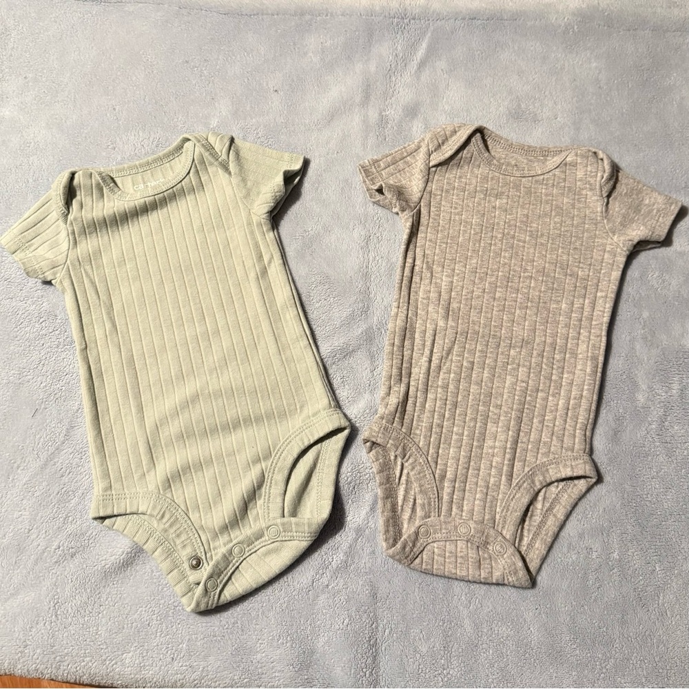 Onsies- Green and Tan